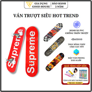 Ván trượt thể thao gỗ phong ép 7 lớp, đạt tiêu chuẩn thi đấu 80 CM.