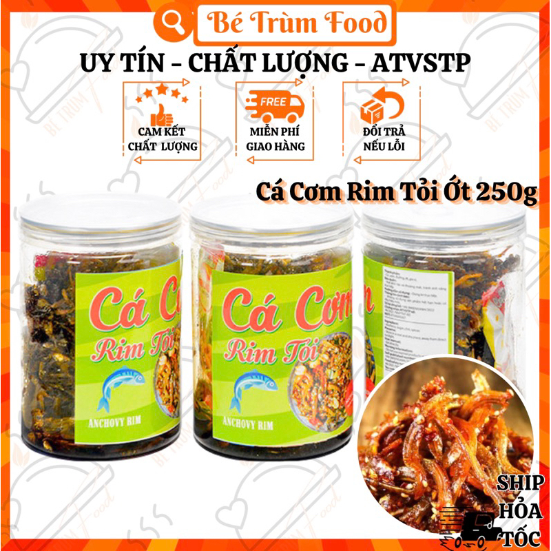 Cá Cơm Rim Tỏi 250g 𝐅𝐫𝐞𝐞𝐒𝐡𝐢𝐩 (Hình Thật 100%) Bé Trùm Food