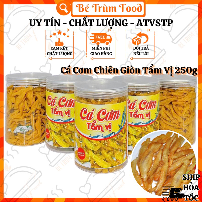 Cá Cơm Chiên Giòn Tẩm Vị 𝐅𝐫𝐞𝐞𝐒𝐡𝐢𝐩 250g (Hình Thật 100%) Bé Trùm Food