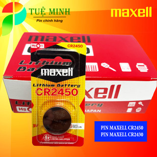 Pin Maxell CR2450 / CR2430 3V chính hãng Hạn sử dụng 10 năm, pin chìa khóa xe, pin remote