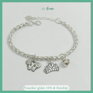 Lắc xà tích bạc ta mix charm thiết kế Le'Mare Jewelry