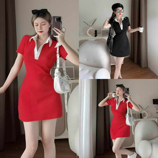 Đầm nữ kiểu dáng body tiểu thư cài nút sang trọng dự tiệc