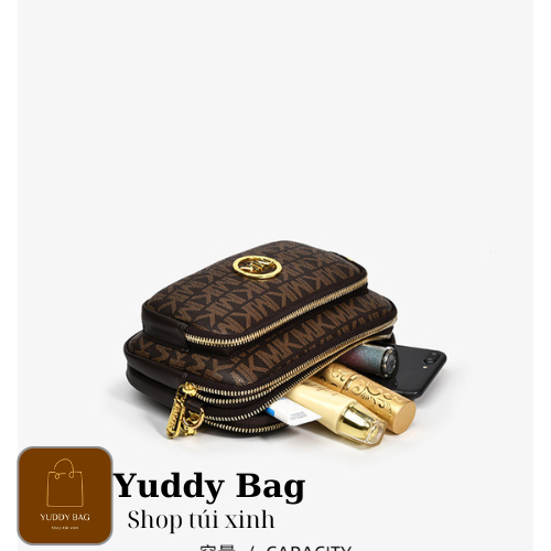 Túi xách nữ đeo chéo mk dây bản to 3 ngăn kéo khoá tiện lợi Túi xách Yuddy Bag
