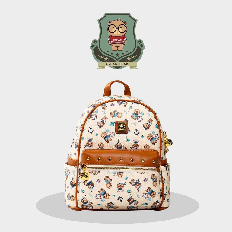Balo Nam Nữ Thời Trang SAMMAO & CREAM BEAR Chính Hãng C1255-3