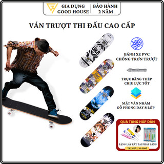 Ván trượt thể thao cỡ lớn đạt tiêu chuẩn thi đấu hàng tốt cao cấp mặt nhám chống trơn, ĐẠT TIÊU CHUẨN THI ĐẤU