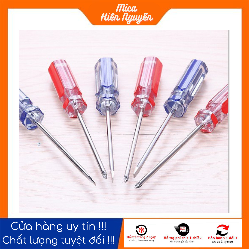 Tô Vít , Tua Vít Nhỏ - tua vít 3ke 1 Đầu 3li x 75mm (+) Hoặc (-)+(NCH)