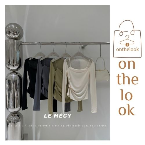 Áo Thun nữ Hottrend 2023, Áo Tay Dài Dáng Ôm Xẻ Vai Phong Cách Hàn Quốc, Y2K Tôn Dáng Gợi Cảm, 4 Màu Nịnh Da