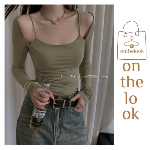 Áo Thun nữ Hottrend 2023, Áo Tay Dài Dáng Ôm Xẻ Vai Phong Cách Hàn Quốc, Y2K Tôn Dáng Gợi Cảm, 4 Màu Nịnh Da