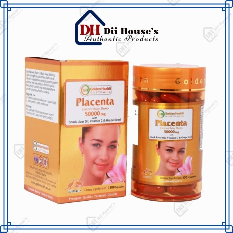 Viên uống nhau thai cừu của Úc - Golden Heath Australia Placenta 50000mg 100 viên