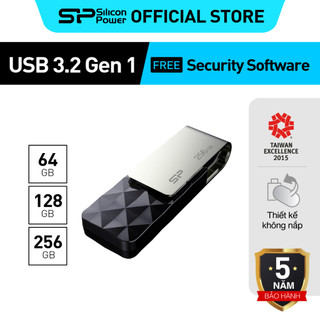 Usb 3.0 silicon power blaze b30 hỗ trợ cổng usb 3.2 gen 1 32gb/64gb/128gb -bh 5 năm