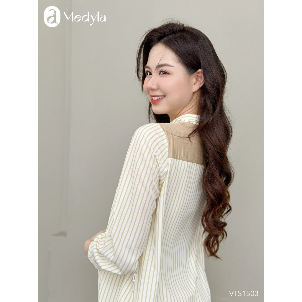 MEDYLA - Váy bầu mùa hè thiết kế thô hàn đầm bầu thiết kế cho bầu mặc đi làm dự tiệc - VTS1503