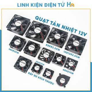 Quạt tản nhiệt 12v brushless chính hãng - đủ kích cỡ 4cm 6cm 8cm 9cm 12cm