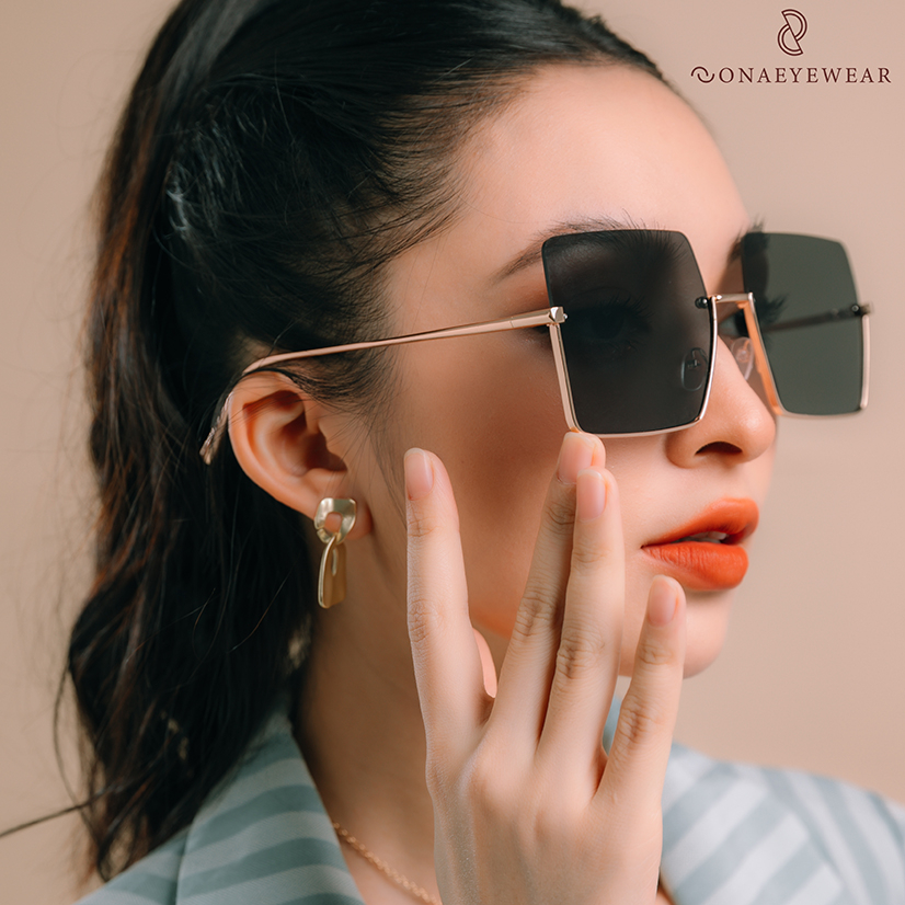 Kính râm - SONA EYEWEAR - Bản Cao Cấp  Nữ, Tròng Polycarbonate Gọng Kim Loại, Chống tia UV400