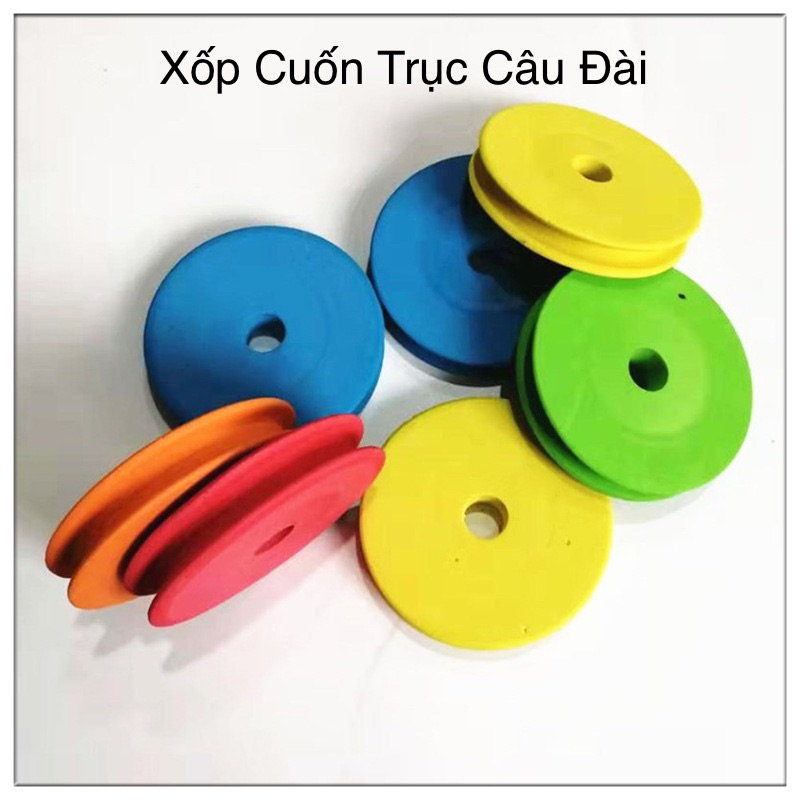 Xốp quấn trục câu đài, xốp mút quấn trục tiện dụng size 4.5cm, 7cm, 10cm