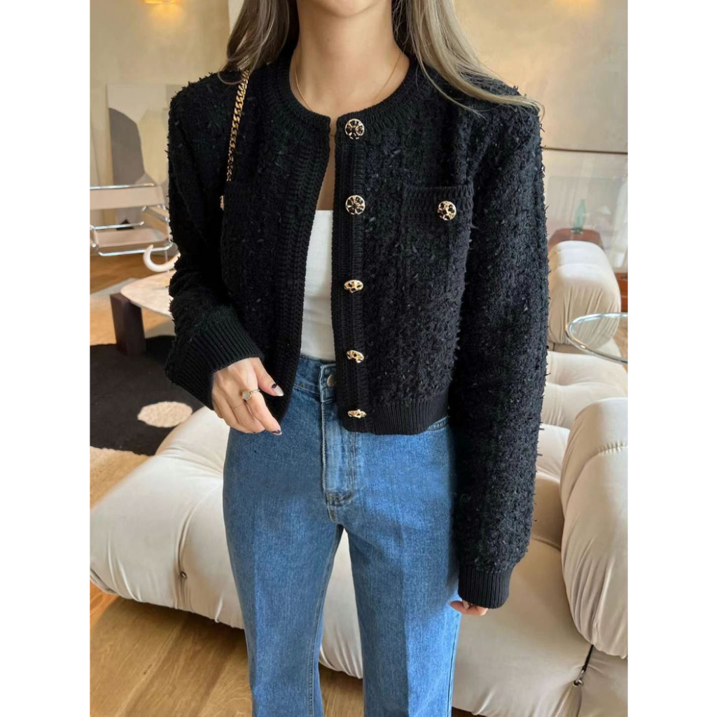 Áo Khoác Cardigan Len xù 3 Màu Thời Trang Phong Cách Đường Phố Dễ Phối Cho nữ
