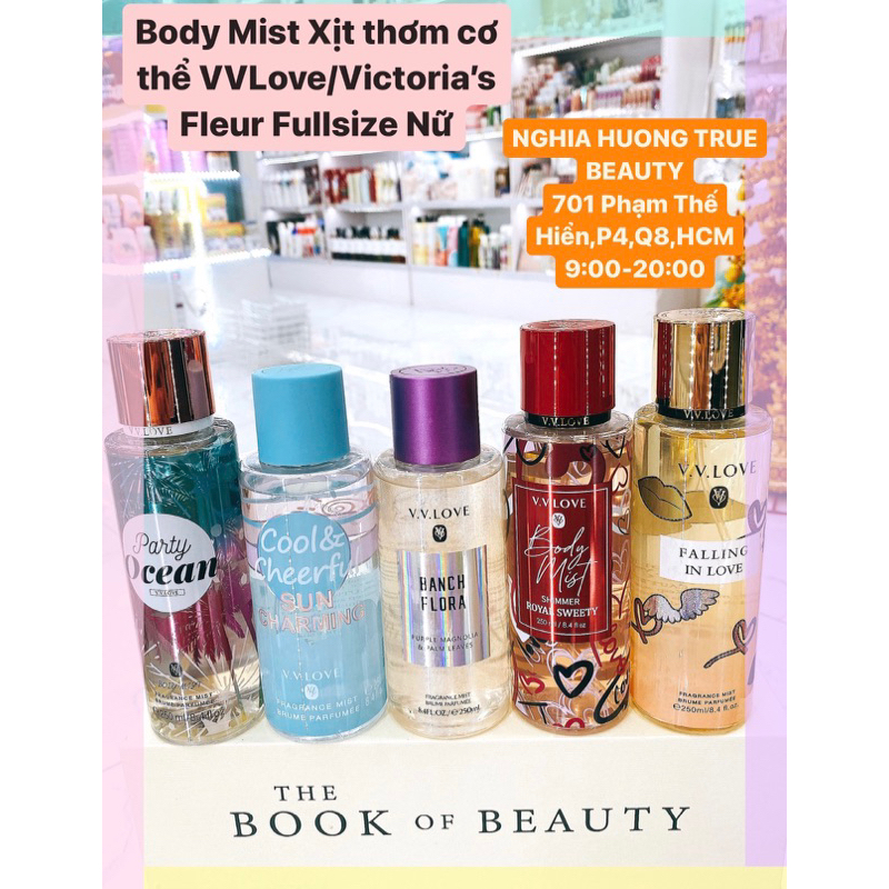 Body mist xịt thơm cơ thể Vvlove/ Victoria Fleur Fullsize 236ml Nam - Nữ - Unisex