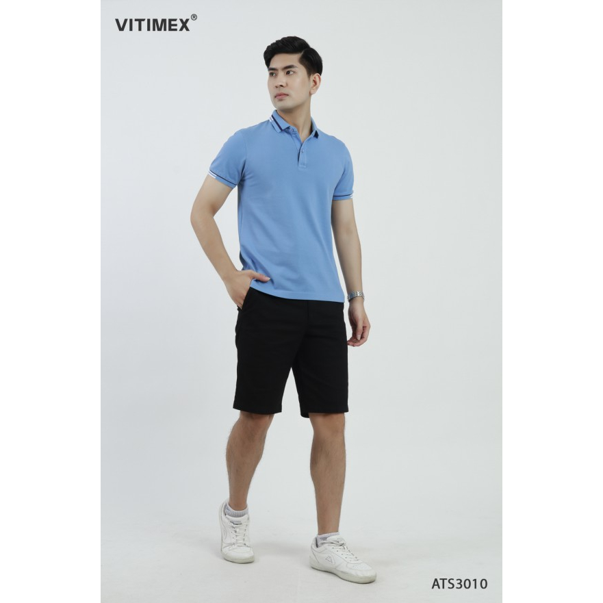 Áo thun nam Polo VITIMEX sợi Tre mềm mượt thoáng khí ATS3010