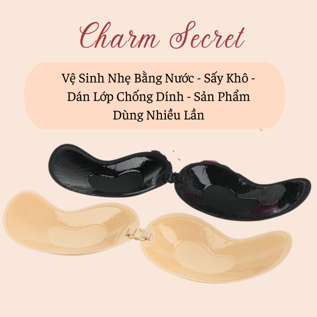 Áo Dán Ti Hình Quả Xoài Xoài Siêu Dính Silicon Tái Sử Dụng Nhiều Lần , Áo Dán Ngực Tạo Khe - TX