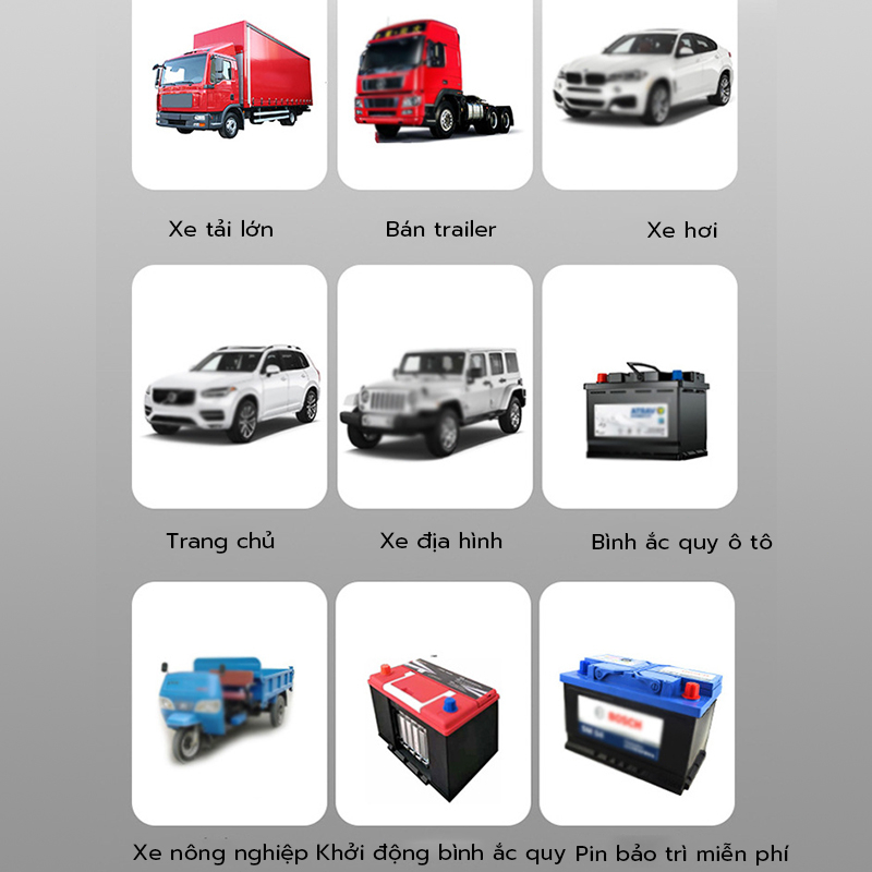 Bộ sạc bình ắc quy tự ngắt 12v 24v, sạc bình ắc quy xe máy ô tô từ 4ah - 200ah hàng chính hãng