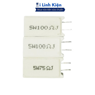 Điện trở sứ 5W 5% thân đứng chính hãng ilinhkien