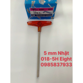 Tay vặn lục giác chữ T 5mm 018-5H Eight Nhật vặn ốc chìm tuổi thọ cao tại Máy NTT bảo hành dài hạn an toàn hiệu quả