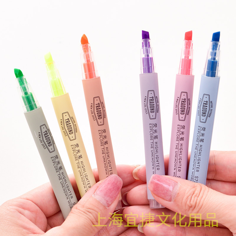 Bút Highlight Deli S731 6 Màu Giá 1 Chiếc Viết Cực Mượt Êm Tay Màu Sắc Tươi Sáng