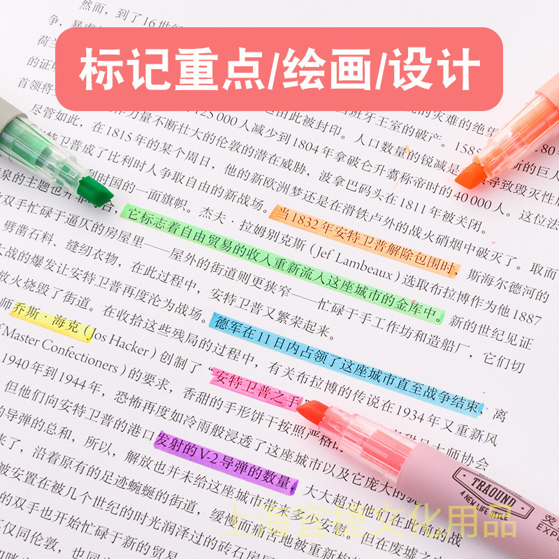 Bút Highlight Deli S731 6 Màu Giá 1 Chiếc Viết Cực Mượt Êm Tay Màu Sắc Tươi Sáng