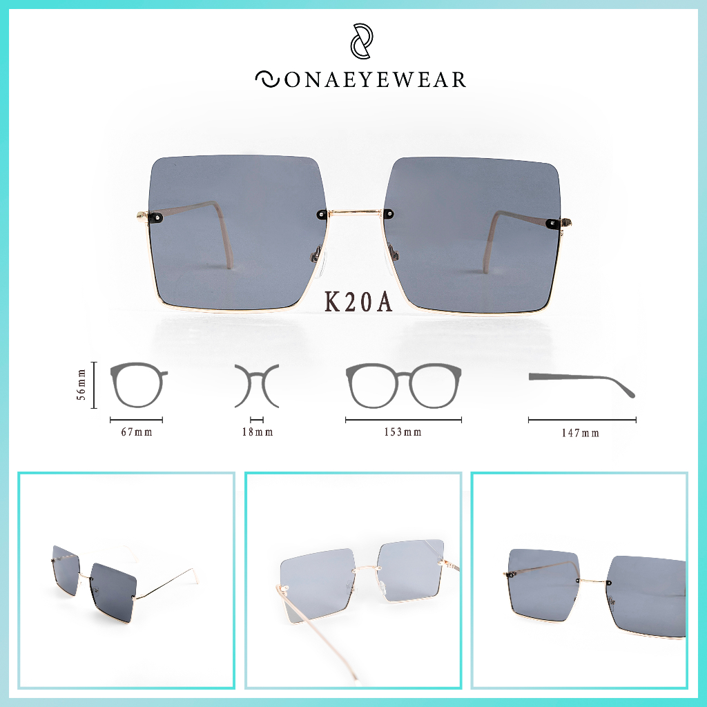 Kính râm - SONA EYEWEAR - Bản Cao Cấp  Nữ, Tròng Polycarbonate Gọng Kim Loại, Chống tia UV400