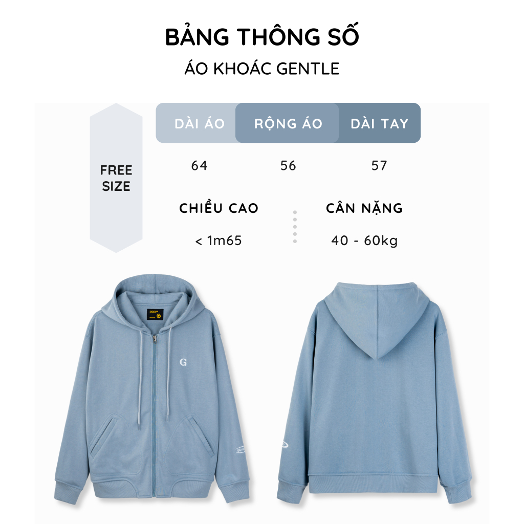 Áo Khoác Thun Gooan Gentle Form Rộng