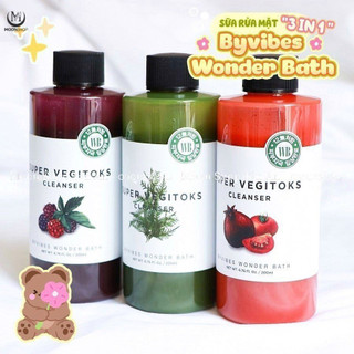 Sữa rửa mặt rau củ thải độc Super Vegitoks Cleanser Purple