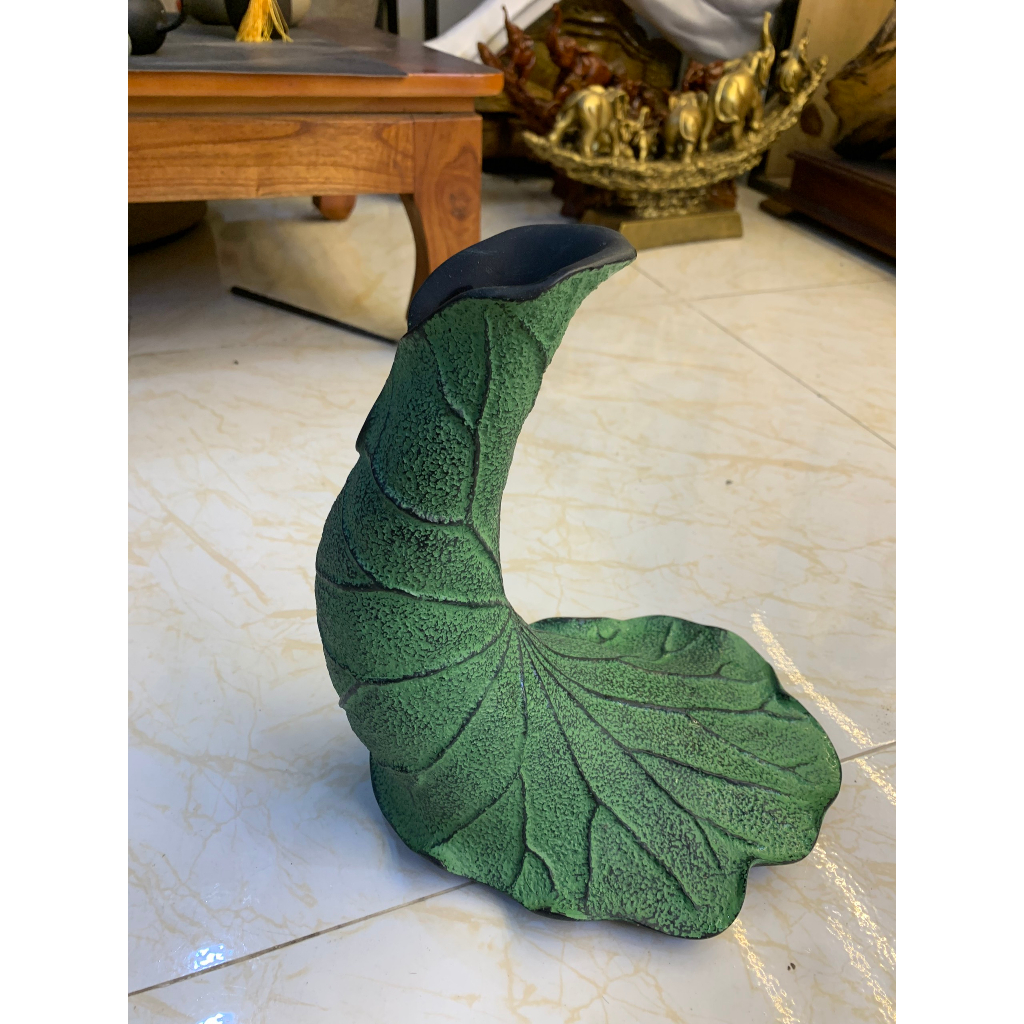 Lọ hoa lá sen hàng decor trang trí nhà cửa, lọ hoa nghệ thuật, đặt bàn, phòng khách quà tặng ý nghĩa Phương Linh Decor