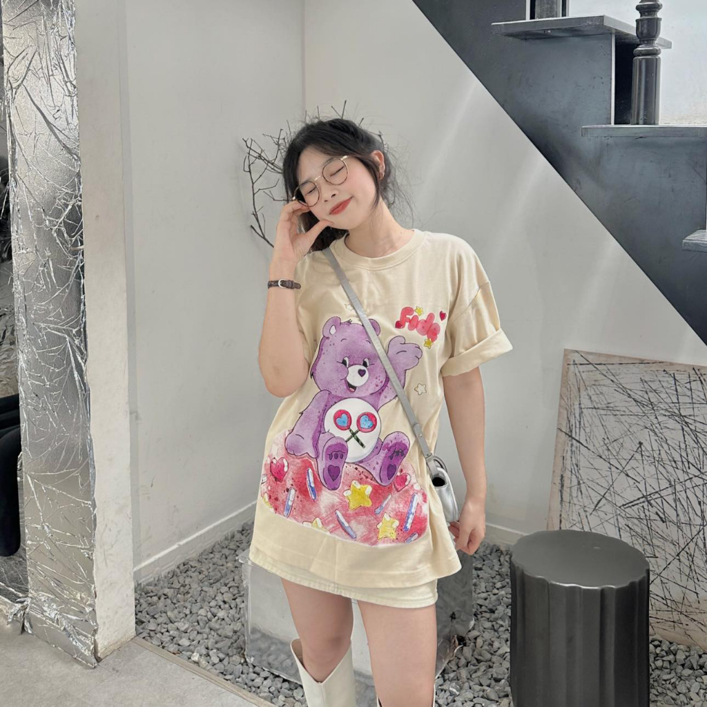 Áo thun FIDE BEAR Unisex Tay Lỡ Nam Nữ