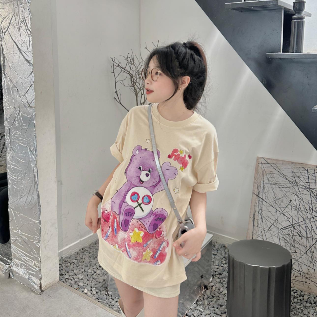 Áo thun FIDE BEAR Unisex Tay Lỡ Nam Nữ