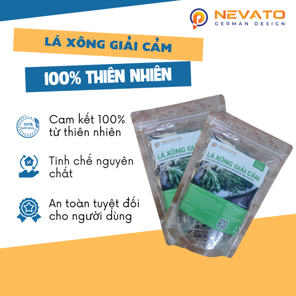 Lá Xông Giải Cảm Nevato Trọng Lượng 70 Gam