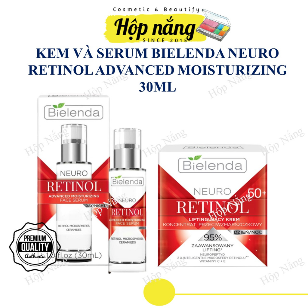 Kem/ Serum Bielenda Retinol Neuro trẻ hoá da , làm căng bóng, mờ thâm sẹo