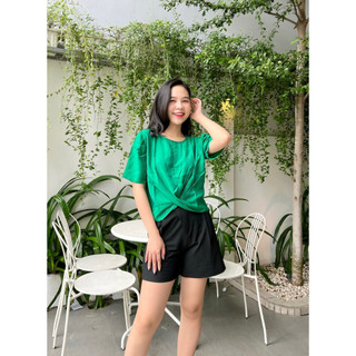 Áo croptop xoắn bụng