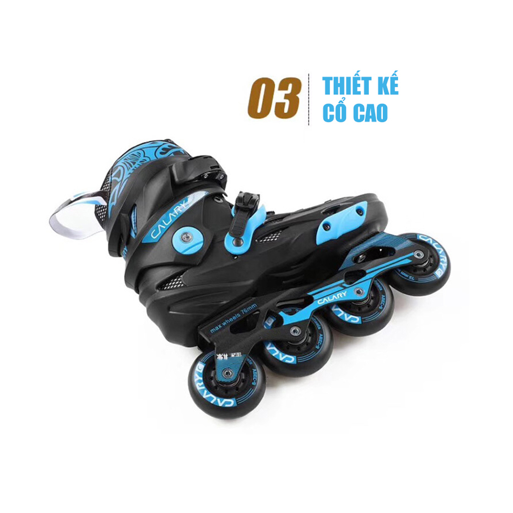 Giày patin người lớn Centosy Calary C9 - bánh cao su đặc, trượt mượt mà thiết kế trượt patin chuyên dụng