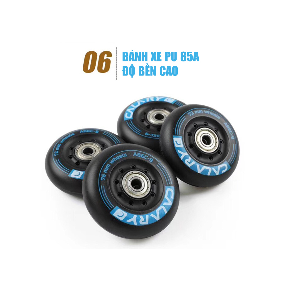 Giày patin người lớn Centosy Calary C9 - bánh cao su đặc, trượt mượt mà thiết kế trượt patin chuyên dụng