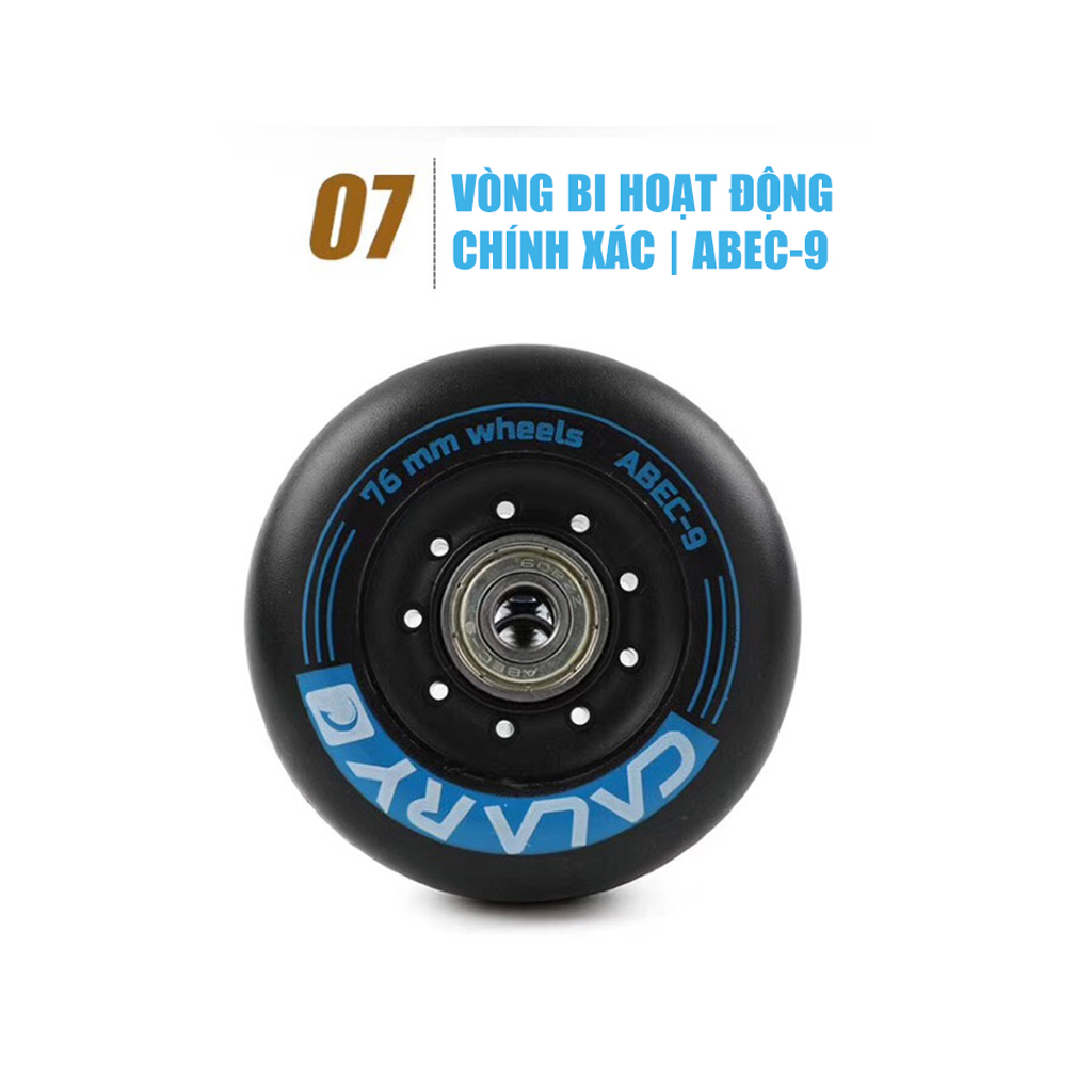 Giày patin người lớn Centosy Calary C9 - bánh cao su đặc, trượt mượt mà thiết kế trượt patin chuyên dụng