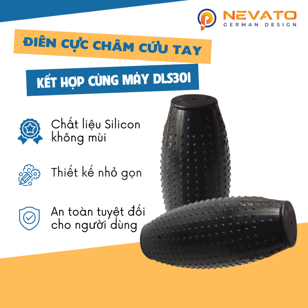 Điện Cực Châm Cứu Tay Kết Hợp Cùng Máy Massage Châm Cứu Chân Và Toàn Thân Bằng Xung Điện Nevato NVE1310