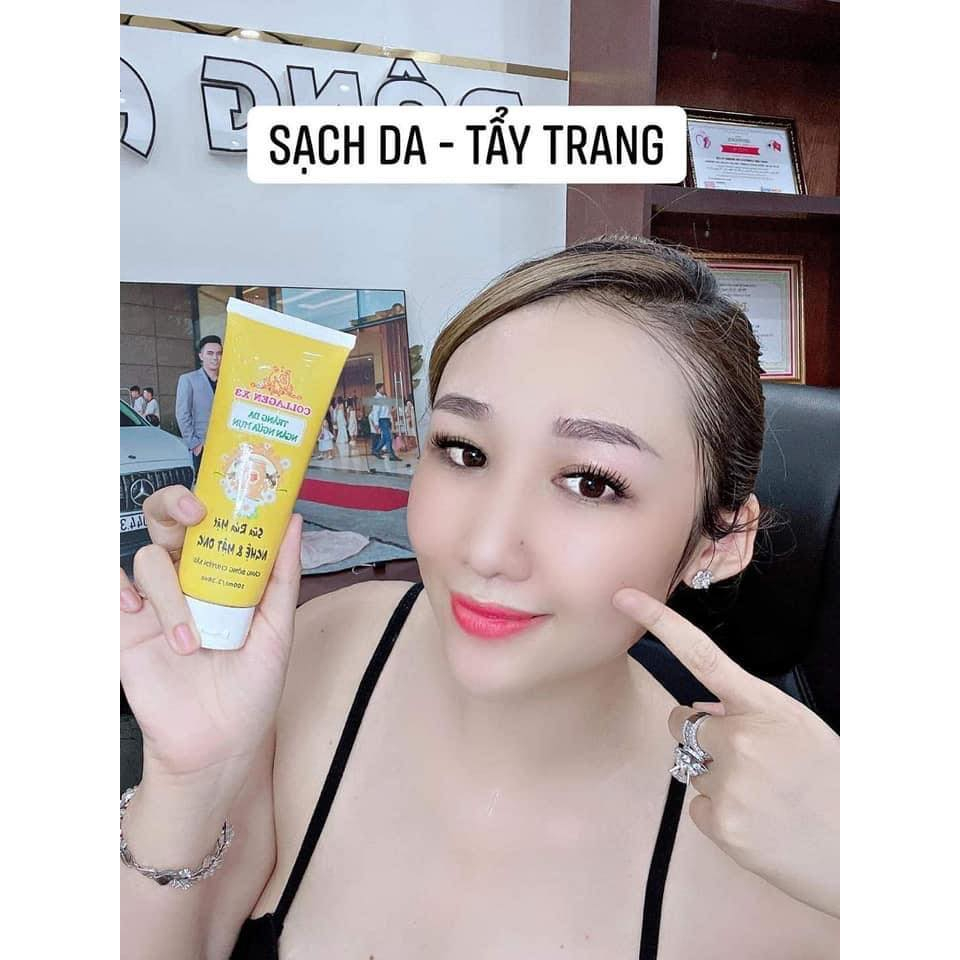 Sữa Rửa Mặt Collagen X3 Mỹ Phẩm Đông Anh Chính Hãng Chiết Xuất Nghệ Mật Ong Ngừa Mụn - Se Khít Lỗ Chân Lông - Sạch Da | BigBuy360 - bigbuy360.vn