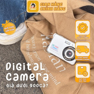 [Tặng kèm thẻ nhớ + dây đeo tay] Máy Quay Chụp Ảnh Retro Mini Chất Lượng Hình Ảnh 48MP Siêu Mỏng