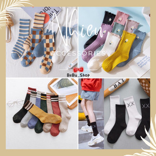 Tất nữ / Vớ cổ cao Unisex thời trang phong cách Hàn Quốc HOT