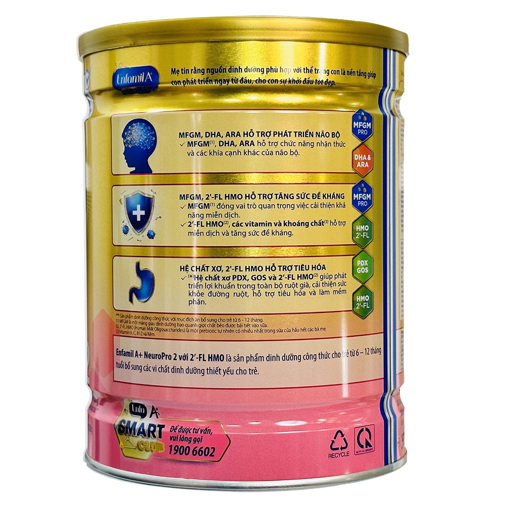 Sữa Enfamil A+ NeuroPro 2 830g