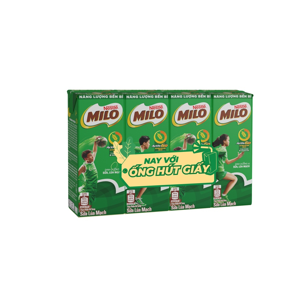 [Tích thẻ] Thức uống lúa mạch Milo 180ml (thùng 48 hộp).Date mớí