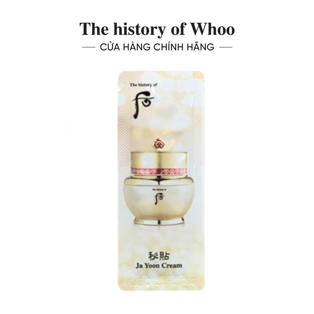 [HB Gift] Kem dưỡng tự nhuận tái sinh da The history of Whoo Bichup Ja Yoon Cream 1ml/gói