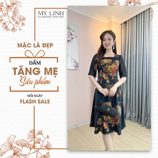 Đầm Nữ [ Linh Linh ] (HT 1971) Trẻ Trung Thiết Kế Trang Nhã Thanh Lịch Sang Trọng Đi Tiệc Cao Cấp Cho Bà Cho Mẹ