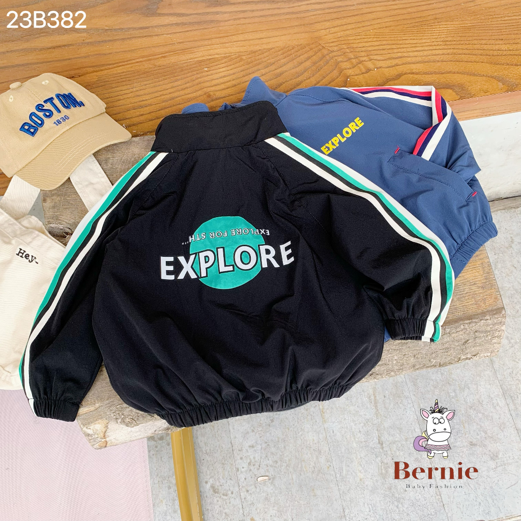Bộ gió bé trai 2 lớp Explore Bernie - Bộ thể thao cho bé từ 9-23kg - 23B382