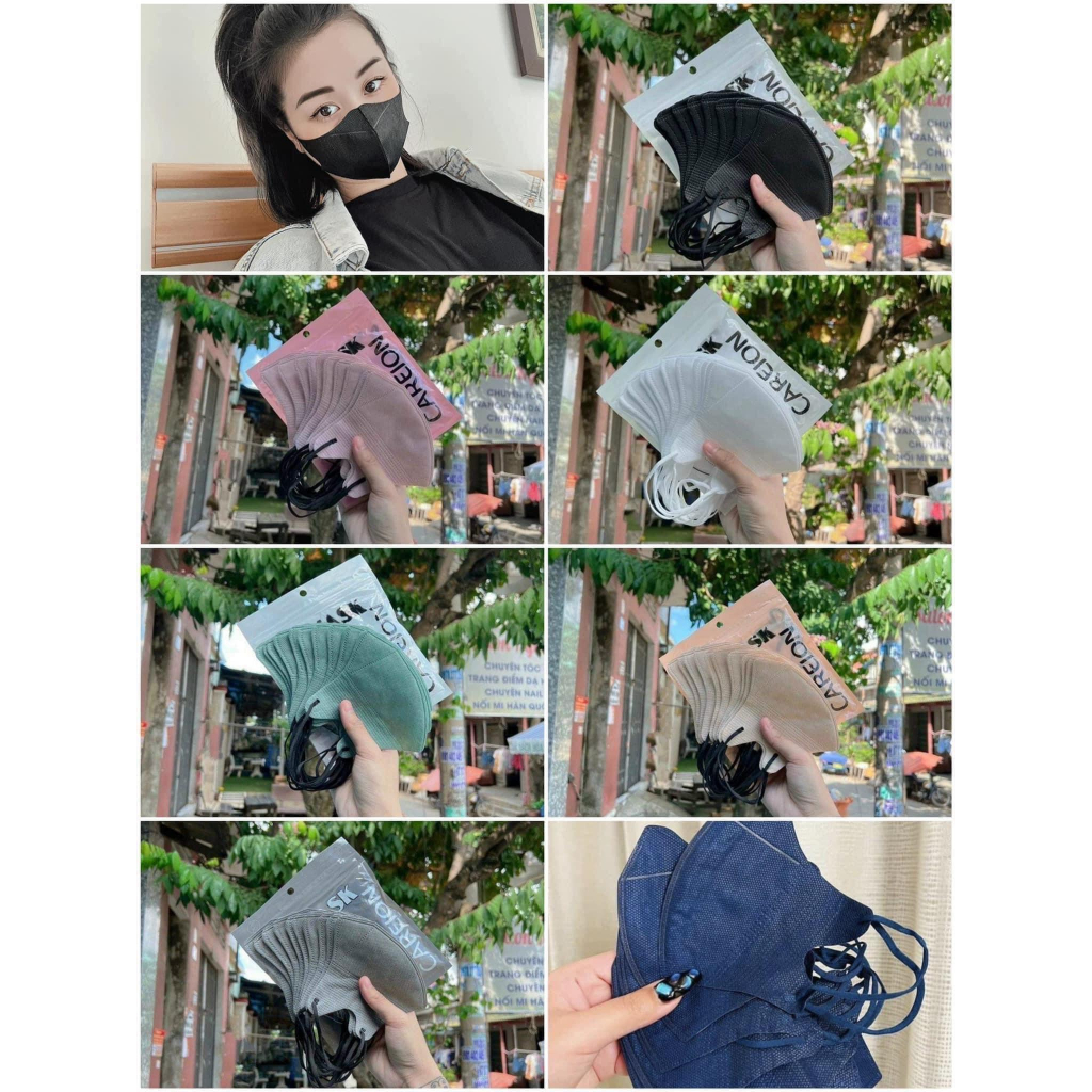 Khẩu Trang 5D THÁI LAN,5D MASK CAREION Kháng Khuẩn,nhiều Màu Lạ Siêu Đẹp