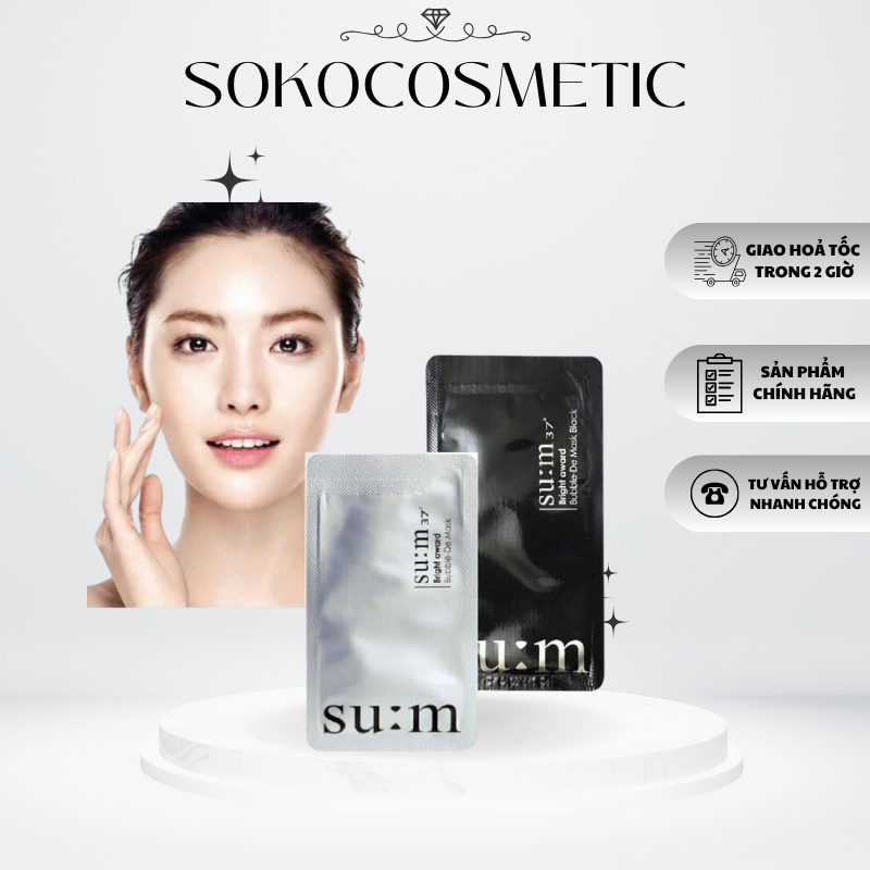 Mặt Nạ Thải Độc Su:m 37 Bright Award Bubble-De Mask Pack